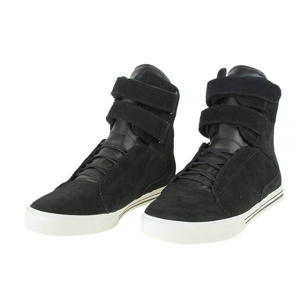 Baskets Montantes Supra TK Society Noir Black Suede/Black Homme | GLX-63392865